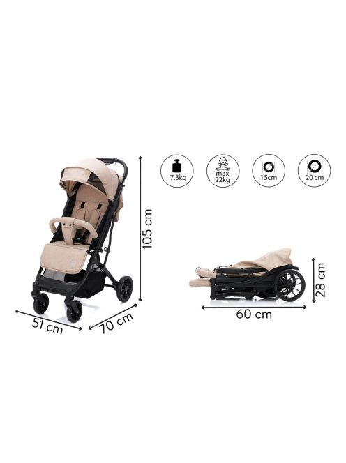 Fill sportbabakocsi - Styler Elite homok S750-09