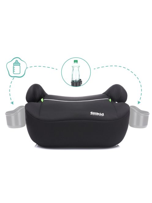 Fillikid ülésmagasító Isofixes I-Size 125-150cm fekete BFL305-06