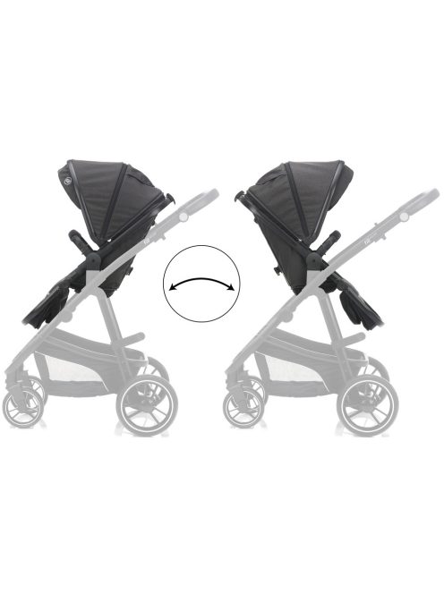 Fill multifunkciós babakocsi Jaguar sötétszürke melange 775-17