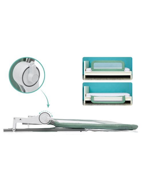 Fillikid leesésgátló - boxspring-ágyra is - Lara 150x60cm menta 289-60-14