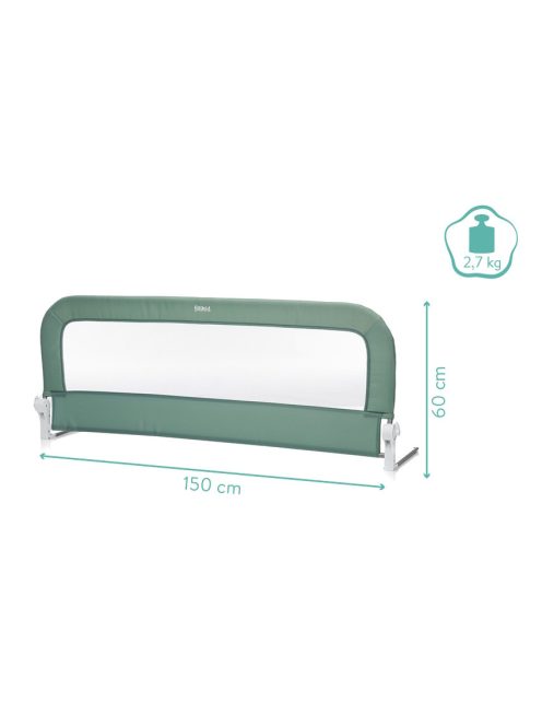 Fillikid leesésgátló - boxspring-ágyra is - Lara 150x60cm menta 289-60-14