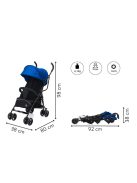 Fill sportbabakocsi Glider fekete-kék 107-41