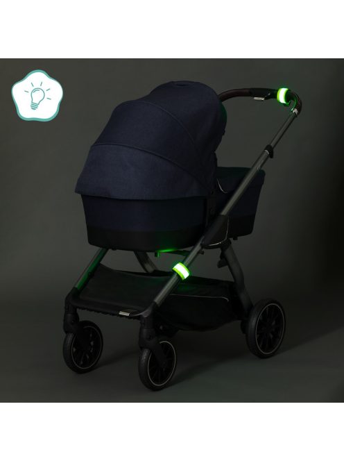 Fillikid csattanó szalag LED babakocsihoz sárga 599-08