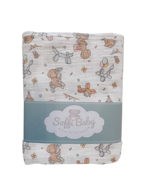 Soffi Baby takaró muszlin dupla lufis 70x90cm