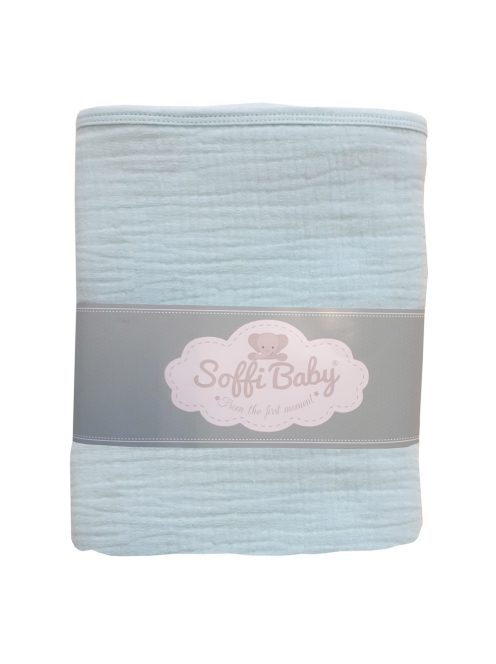 Soffi Baby takaró muszlin dupla menta 70x90cm