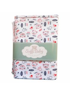 Soffi Baby takaró pamut dupla happy bear 80x100cm