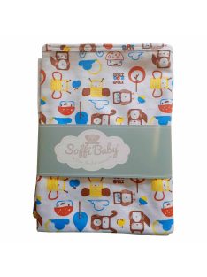Soffi Baby takaró pamut dupla me zoo 80x100cm