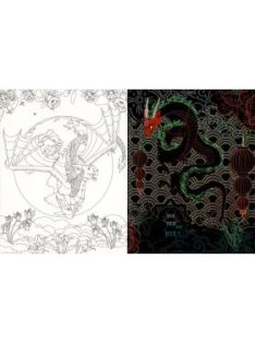   Rejtőzködő sárkányok - Kifestőfüzet kaparós és színezős oldalakkal