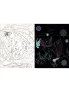 Rejtőzködő sárkányok - Kifestőfüzet kaparós és színezős oldalakkal