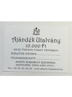 Ajándékutalvány sárga 10000Ft
