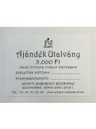 Ajándékutalvány sárga 5000Ft
